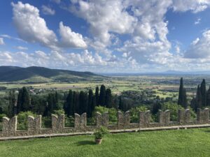 landscape of Tuscany in Cortona